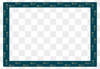 Free Fishbone Frame And Border For Cat Blog Design - Clip Art - Png Download