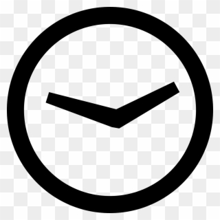 Clock - Circle Black And White Png Clipart