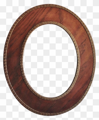 Antique Picture Frame 19c Victorian Oak Wood Oval W/ - Ip Zhilov Ye.v. Clipart