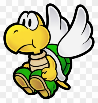 Mario Turtle With Wings Clipart