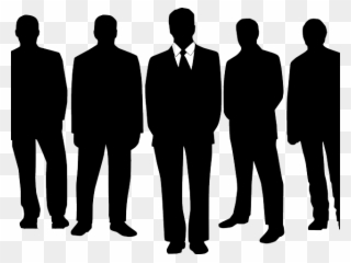 Silhouettes Clipart Many Person - Business Man Shadow Png Transparent Png