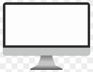 Computer With Blank Screen Free Clipart