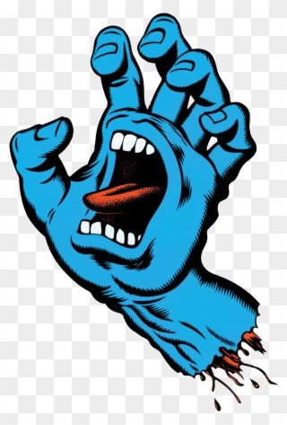 Screaming Hand - Santa Cruz Screaming Hand Logo Clipart