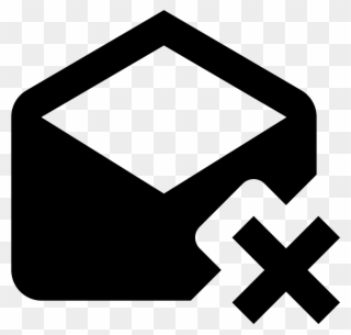 Delete Open Envelope Icon - Icon Clipart