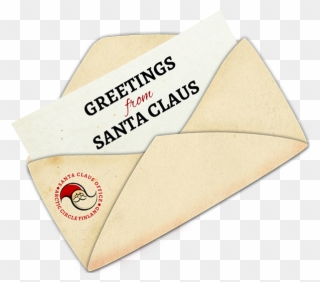 Get A Personalized Letter From Santa - Envelope Clipart