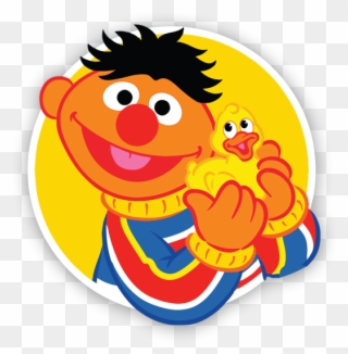 Stickers For Kids - Sesame Street Ernie Clip Art - Png Download