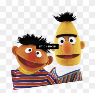 Sesame Street Bert And Ernie Heads - Bert And Ernie Clipart