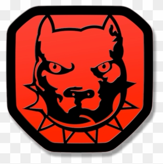 Bulldog Tailgate Emblem 2019-up Ram - Pitbull Clipart