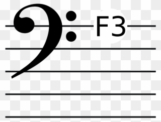 Subbass Clef With Ref - Subbass Clef Clipart