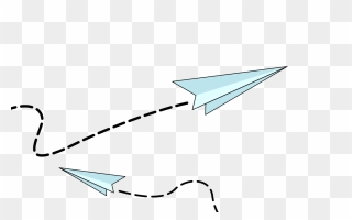 Kisspng Paper Plane Airplane Flight Clip Art Cartoon - Paper Planes Transparent Png