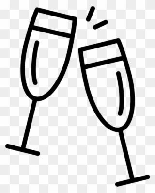 Champagne Glasses Icon Png Clipart