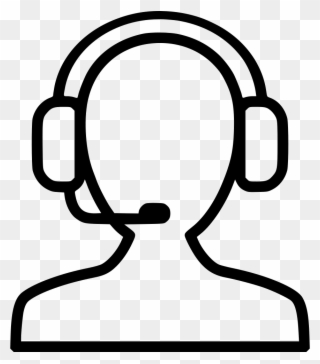 Operator Support Receptionist Help Headset Comments - Headset Png Icon White Clipart