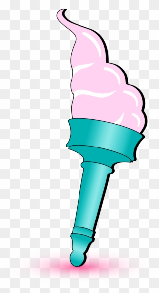 Liberty Lick - Liberty Torch - Ice Cream - Statue Of Liberty National Monument Clipart