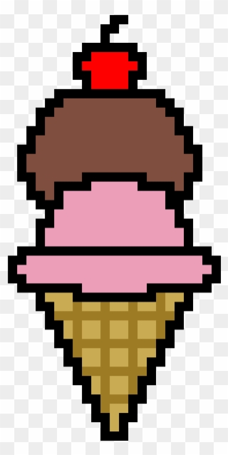Ice Cream With A Cherry On Top - Ice Cream Cone Clipart