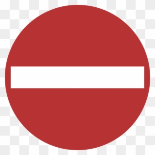 No Entry Sign Vector Clipart