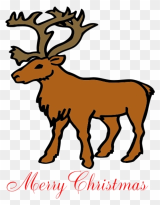 Merry Christmas Flip Flops - Personalized Brown Reindeer Throw Blanket Clipart