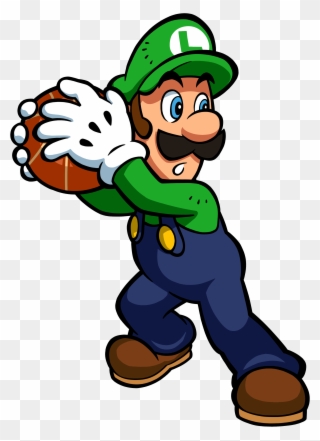 Luigi Clipart Pixel - Mario Slam Basketball Luigi - Png Download