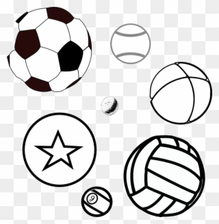 Soccer Ball Coloring Book Coloring Book Balls Clip - You Just Got Served Volleyball - Png Download