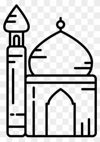 Small Mosque Comments - Small Images For Mosque In Black N White Clipart