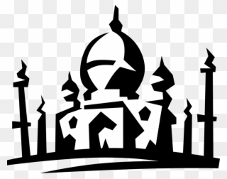 Vector Illustration Of Mosque Place Of Worship For - Mosque Vector Clipart