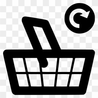 Supermarket Basket Grocery Update Comments - Mobile E Commerce Icon Clipart