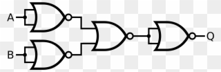 Symbol For Nor Gate - Nand Gate Using Nor Gate Clipart