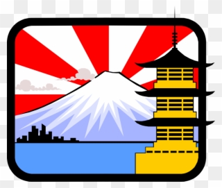 Vector Illustration Of Japanese Pagoda Temple Or Sacred - Photograph Clipart