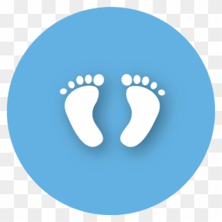 Foot Clipart Children's - Facebook Circle Logo - Png Download