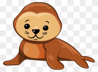 Cute Baby Seal - Infant Clipart