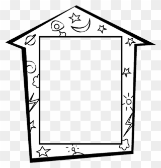 Drawing Artwork Drawing Frame - Drawing Book Frame Clipart
