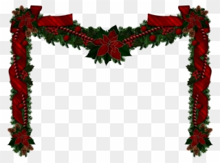 Christmas Garlands, Christmas Clipart, Rustic Christmas, - Transparent Christmas Garland Clipart - Png Download