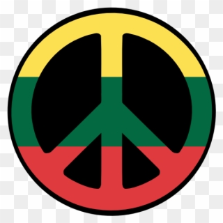 Peace Sign Clipart Cnd - Lithuania - Png Download