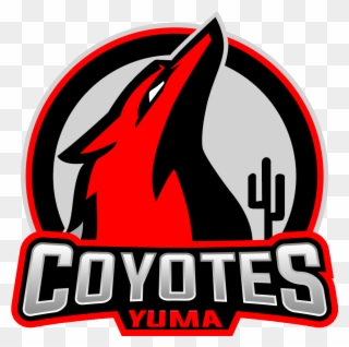 Desert Valley League Clipart Black And White - Yuma Coyotes - Png Download