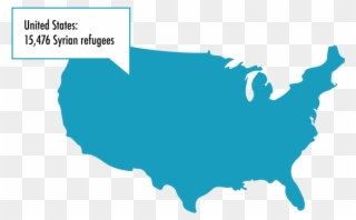 That Is Less Than 1 Percent Of The Global Syrian Refugee - United States Political Regions Clipart
