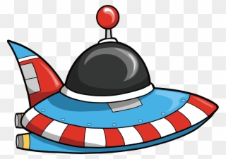 Outer Space Saucer Spacecraft Clip Art Color - Space Vector - Png Download