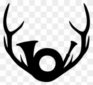 Adorit Webshop Sticker Hunting With Antler Carsticker - Jagdhorn Png Clipart