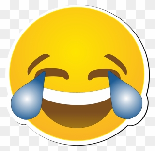 Funny Laughing Face Cartoon 2, Buy Clip Art - Emoji De Risa Png Transparent Png
