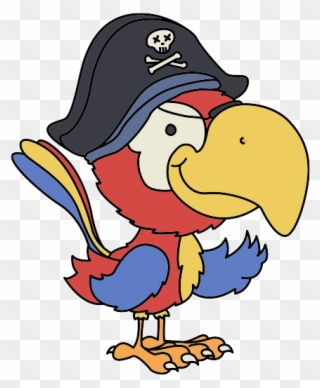 Vinilo Decorativo Loro Pirata - Loro Pirata Infantil Clipart