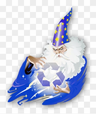 Merlin Shredding - Magic Man Clipart