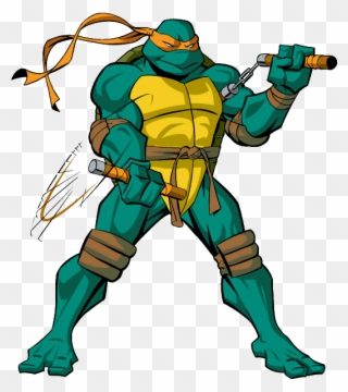 Interesses Amorosos - Michelangelo Ninja Turtle Weapon Clipart