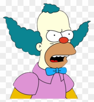Krusty The Clown Mad Clipart