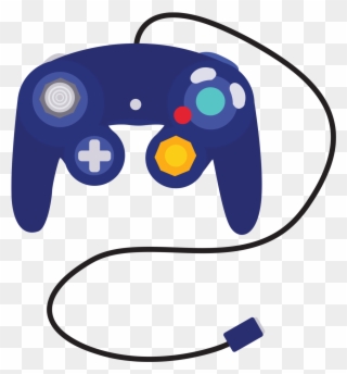 Video Game Controller Clip Art - Game Cube Controller Vector - Png Download