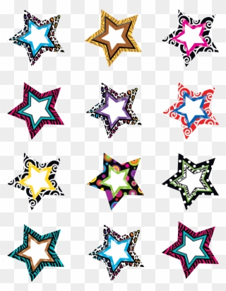 Teacher Created Resources 5216 Fancy Stars Mini Accents Clipart