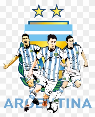 Argentina World Cup - Argentina Football Team Cartoon Clipart