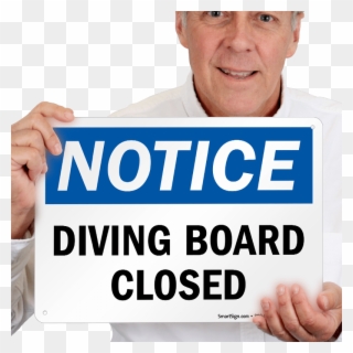 Diving Board Closed Osha Notice Sign - Do Not Lock Door Sign Clipart