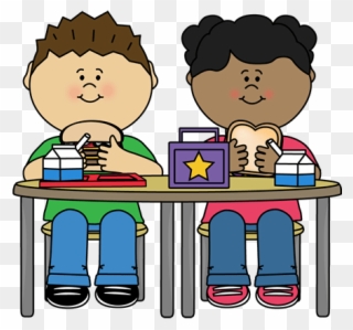 Kids Eating Lunch Clipart - Png Download