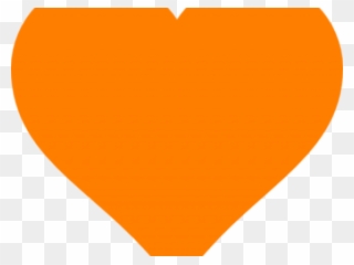 Heart Clipart Orange - Heart Pumpkin Stencil Free - Png Download