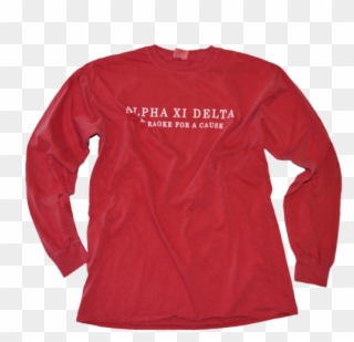 Alpha Xi Delta Longsleeve Red Front - Red Front Clipart