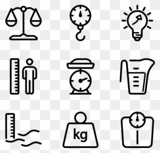 Scale And Measurement - Bar Icons Clipart