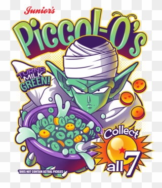 Teefury Has A New Pop Culture, Geeky, Or Nerdy T Shirt - Piccolo Cereal Clipart